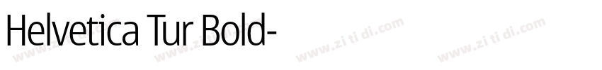 Helvetica Tur Bold字体转换